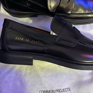 Common Projects Dark Leather Slip-Ons